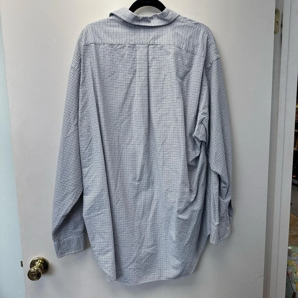 Ralph Lauren blue and white checkered shirt